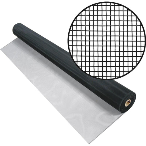 Phifer 48 In. x 100 Ft. Black Aluminum Screen