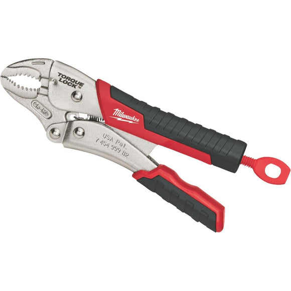 Milwaukee Torque Lock 7 In. Curved Jaw Overmold Grip Locking Pliers