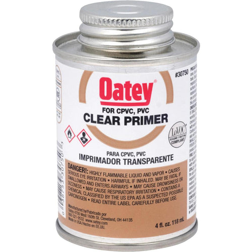 Oatey 4 Oz. Clear Pipe and Fitting Primer for PVC/CPVC