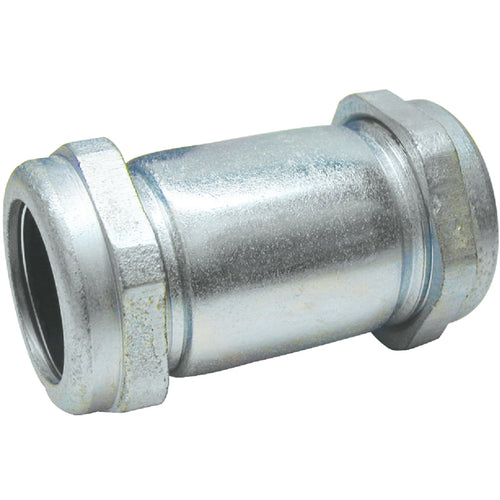 B&K 1-1/2 In. x 5 In. Compression Galvanized Coupling