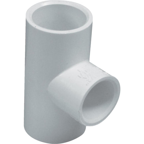 Charlotte Pipe 2 In. A x 2 In. B x 1 In. C Schedule 40 Pressure Reducing PVC Tee