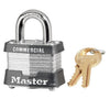 Master Lock Laminated Steel Safety Padlocks 1-9/16in (40mm) Wide Laminated Steel Pin Tumbler Padlock, Keyed Alike