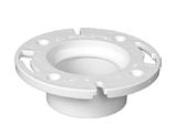 Charlotte Pipe PVC-00800-0600HA Hub End Closet Flange, White, 3