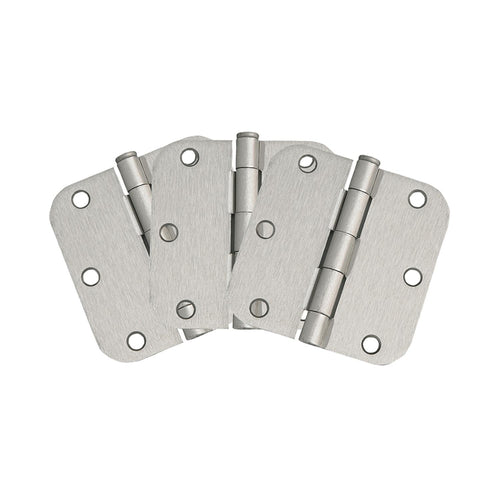 Design House  Radius Satin Nickel Door Hinge, 3-Pack 3-1/2 x 5/8