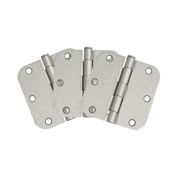 Design House  Radius Satin Nickel Door Hinge, 3-Pack 3-1/2