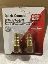 Grip Rite Quick Connect 3/8 Plug 1/4 Female NPT