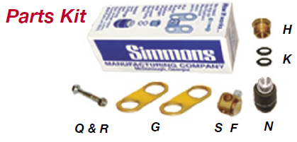 Simmons Yard Hydrant Repair Kits